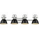 Yep Duncan Vanity Wall Light in Chrome, Black