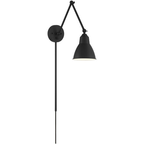 Fulton 24 inch 60.00 watt Matte Black Swing Arm Wall Wall Light