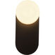 Alora Mood Ariel 1 Light 5.63 inch Matte Black and Opal Glass Bath Vanity Wall Light