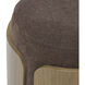 Hutton 18 inch Harvest Oak with Chocolate Ottoman