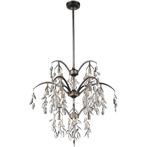 Napan 12 Light 28 inch Silver Mist Chandelier Ceiling Light