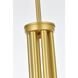 Layne 6 Light 55 inch Brass Chandelier Ceiling Light