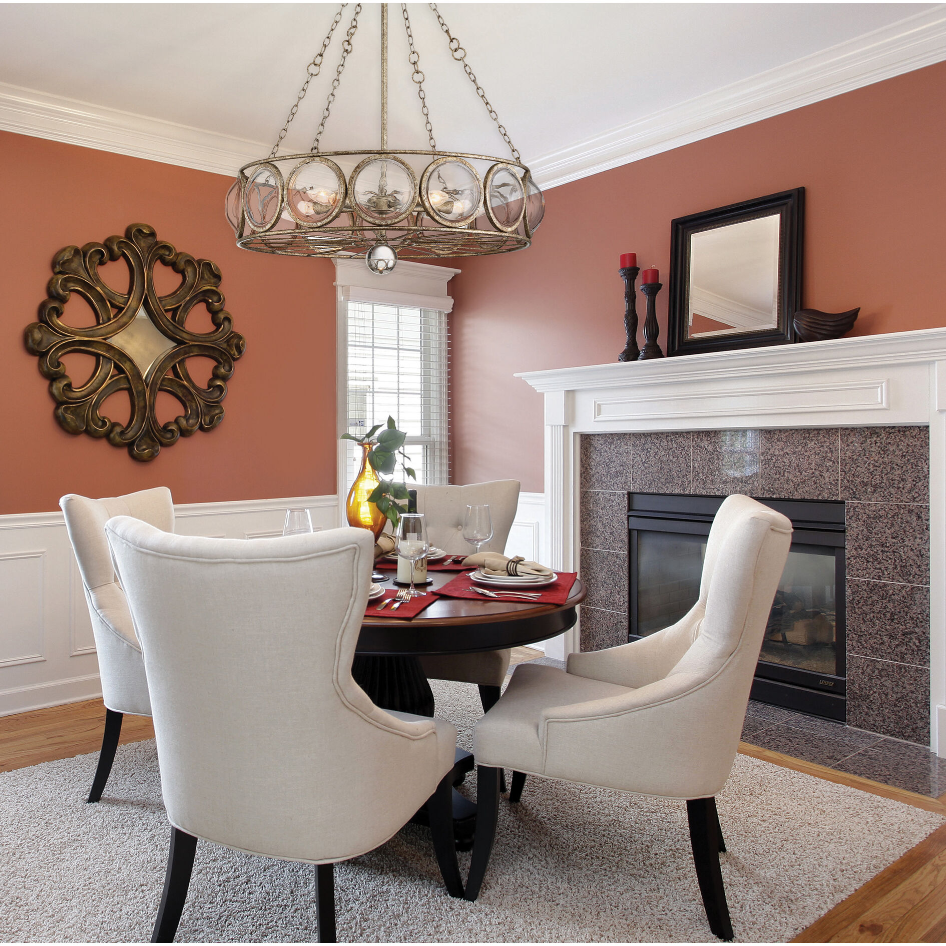 Warwick 5 Light 24 inch Brittannia Gold Chandelier Ceiling Light