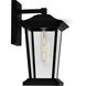 Leawood 1 Light 15.3 inch Black Outdoor Wall Light