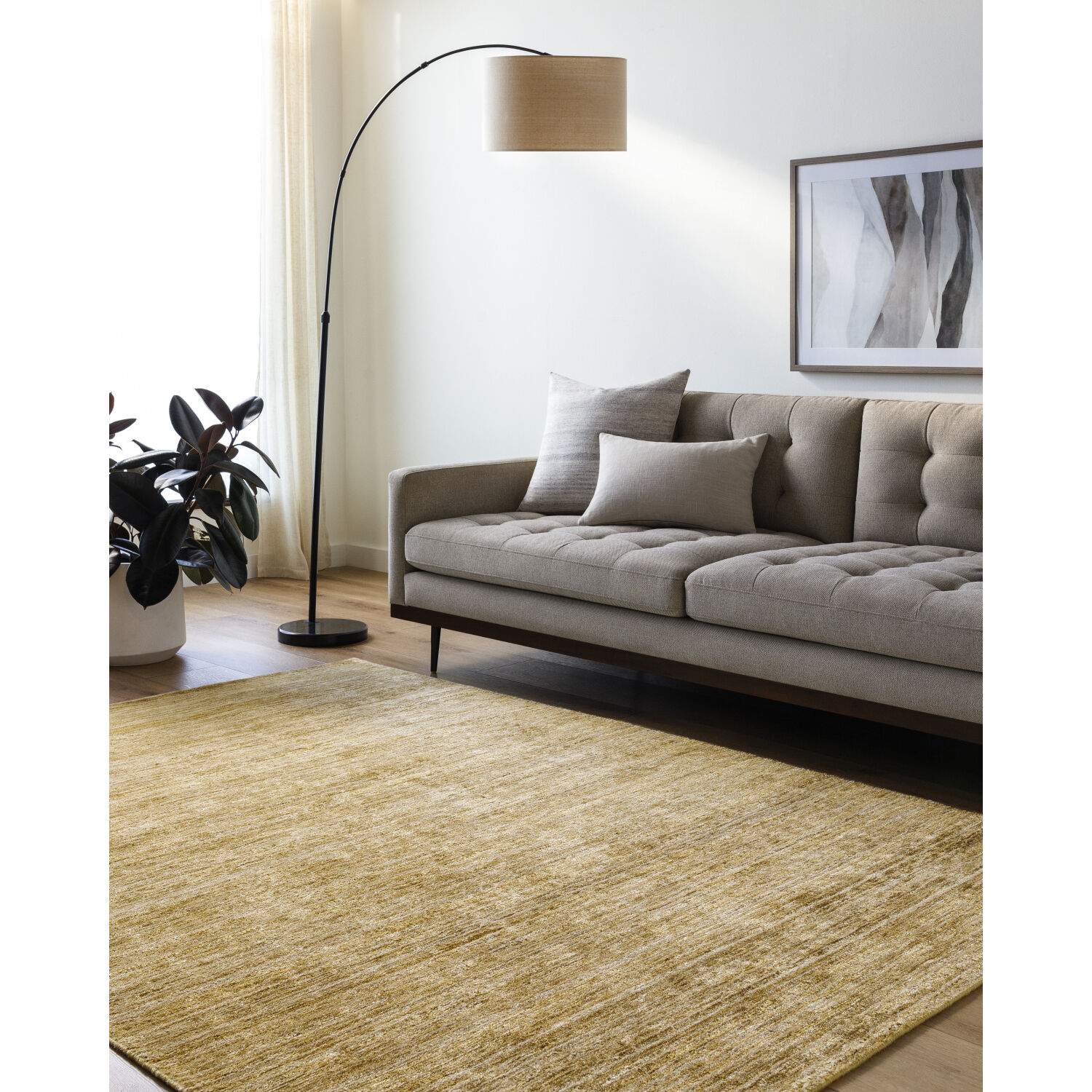 Grandeur 180 X 144 inch Camel / Tan / Copper Handmade Rug in 12 x 15