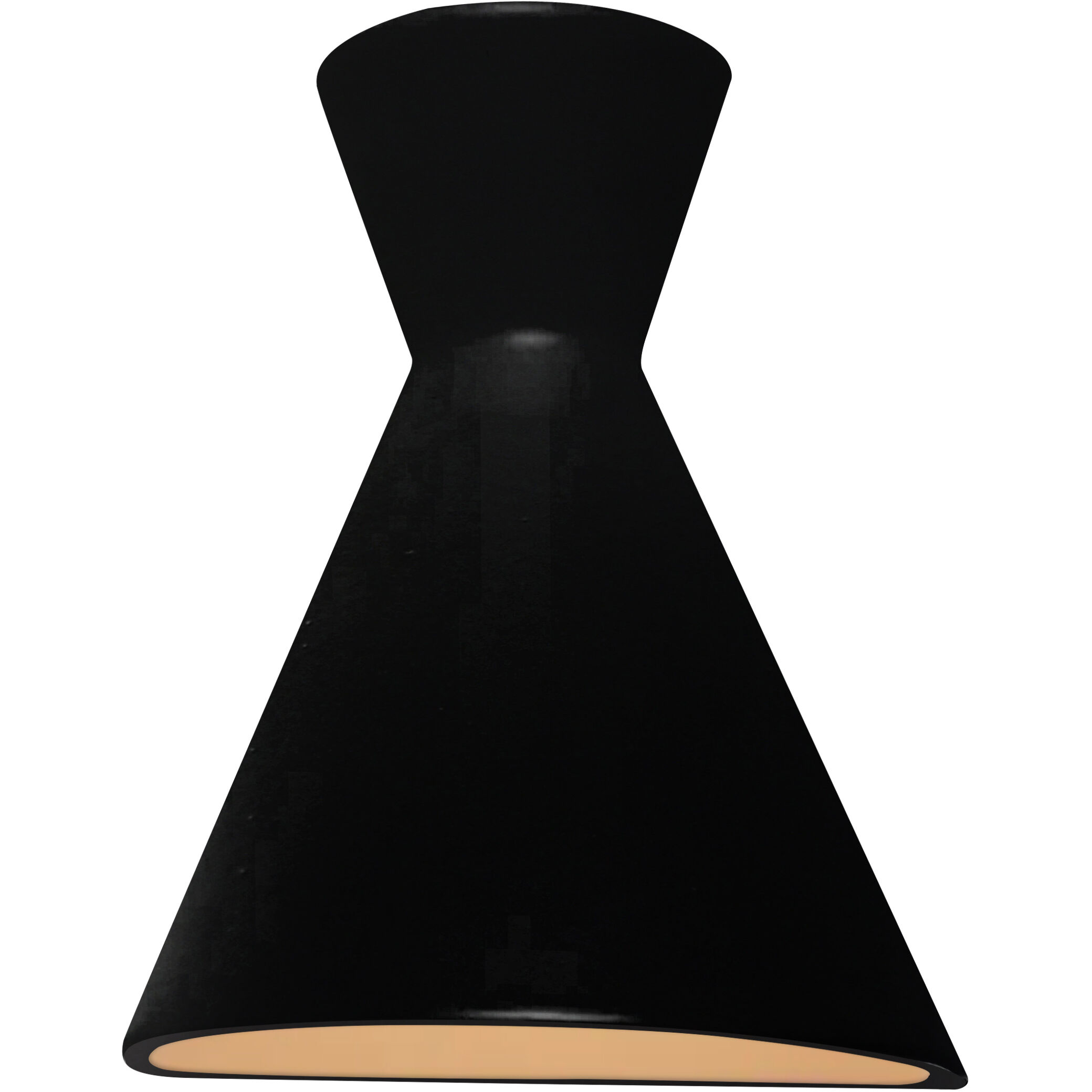 Ambiance Collection - Retro Wall Sconce Wall Light in Carbon Matte Black/Champagne Gold, Form+Finish+Function