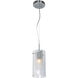 Proteus LED 5 inch Brushed Steel Pendant Ceiling Light