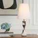 Marcela 25 inch 100.00 watt Black and White Panda Marble and Antique Brass Buffet Lamp Portable Light