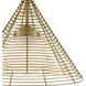 Nadir 1 Light 16 inch Antique Brass/Frosted Glass Pendant Ceiling Light