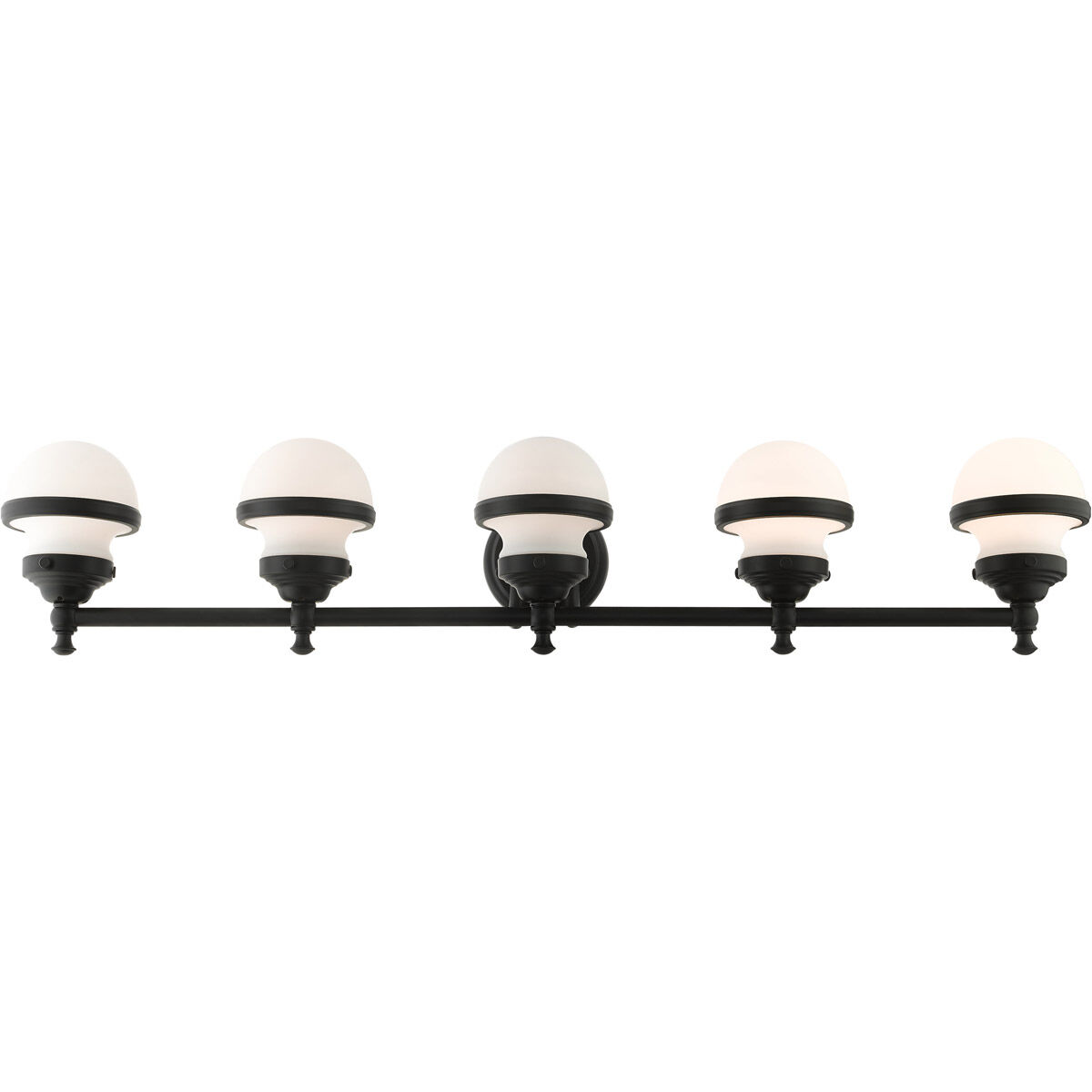Oldwick 5 Light 43 inch Black Vanity Sconce Wall Light