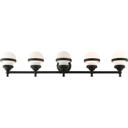 Oldwick 5 Light 43 inch Black Vanity Sconce Wall Light