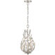 Broche 3 Light 9 inch Antique Silver Chandelier Ceiling Light