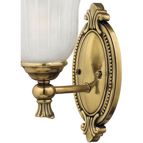 Francoise LED 7 inch Burnished Brass Vanity Light Wall Light