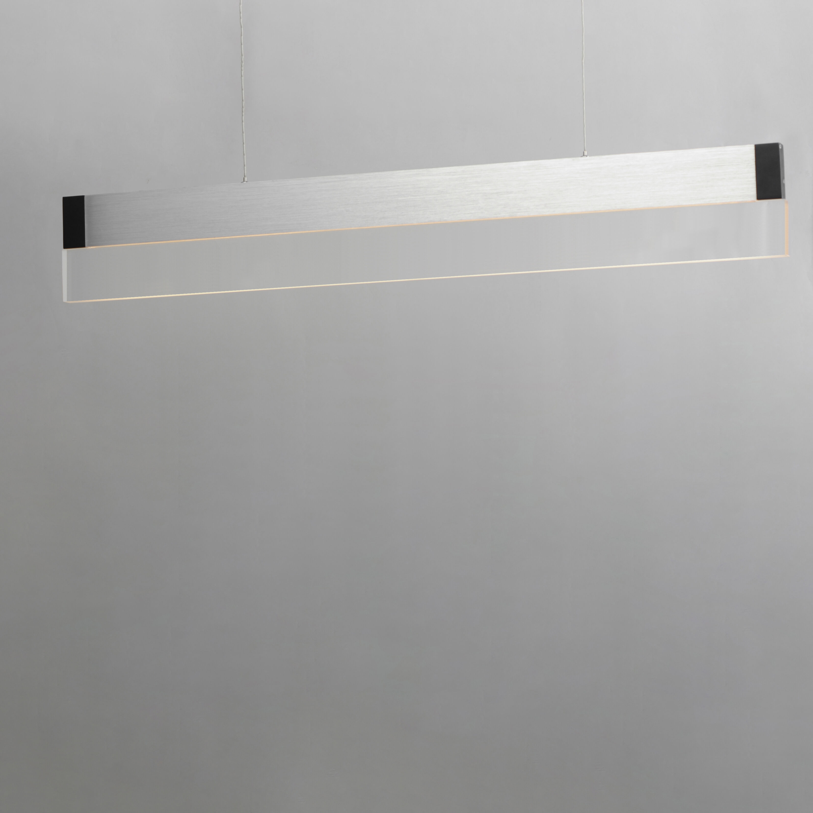 iBar Linear Pendant Ceiling Light in Brushed Black