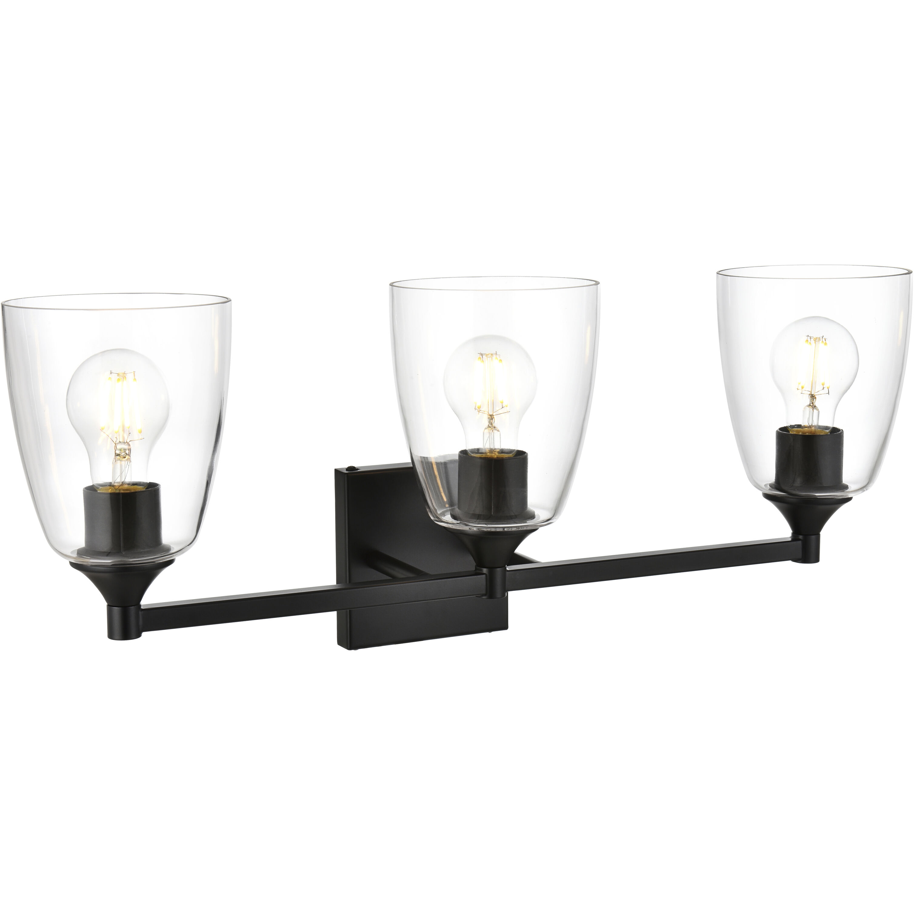 Gianni 3 Light 24 inch Black Bath Sconce Wall Light