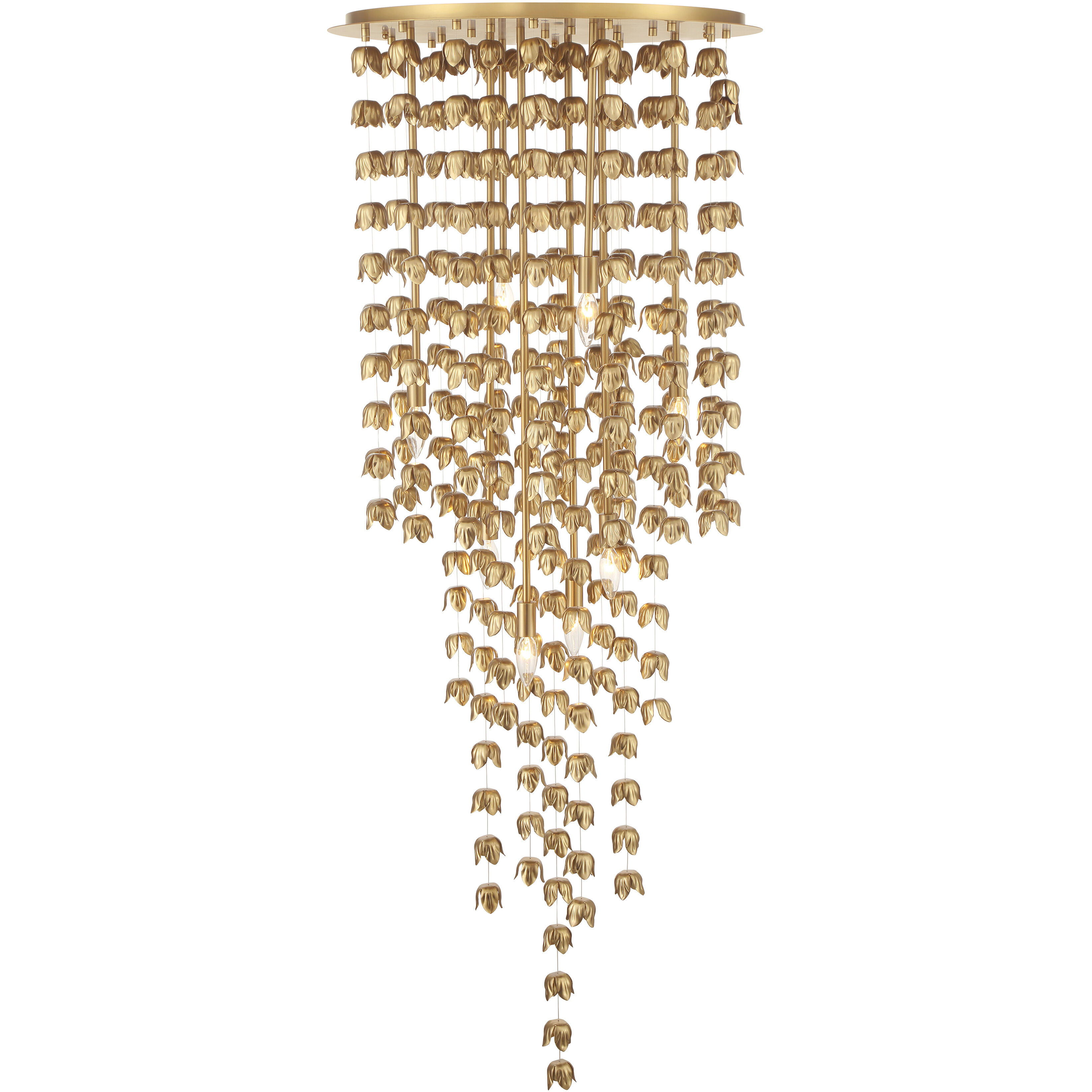 Ashgrove 8 Light 24 inch Legacy Brass Pendant Ceiling Light