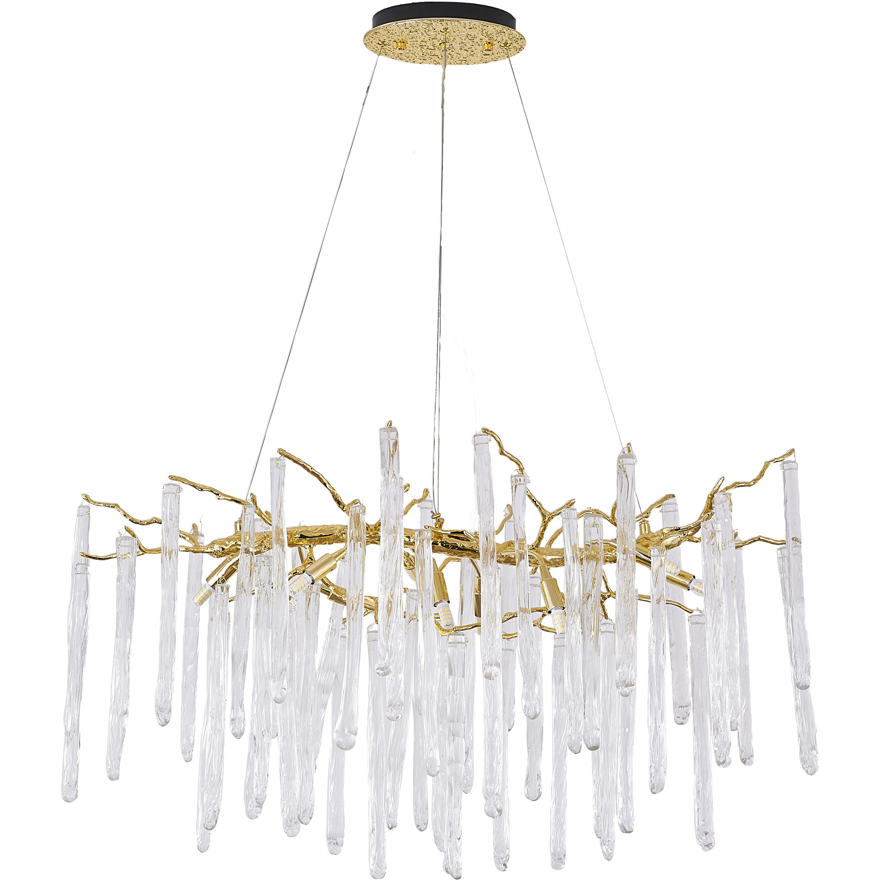 Canada 12 Light 11.8 inch Gold Chandelier Ceiling Light