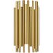 Weslyn 2 Light 7 inch Aged Brass Decorative Wall Light