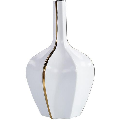 Golden Strip 14.5 X 8.5 inch Vase, Large