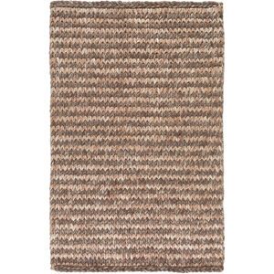 Cable 36 X 24 inch Dark Brown, Tan, Camel Rug