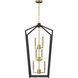 Colwick 6 Light 17.75 inch Matte Black and Signature Gold Pendant Ceiling Light
