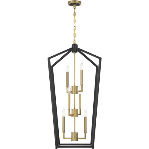 Colwick 6 Light 17.75 inch Matte Black and Signature Gold Pendant Ceiling Light