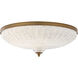 Signature Roma LED 20.13 inch Aged Brass Flush Mount Ceiling Light, Schonbek Signature