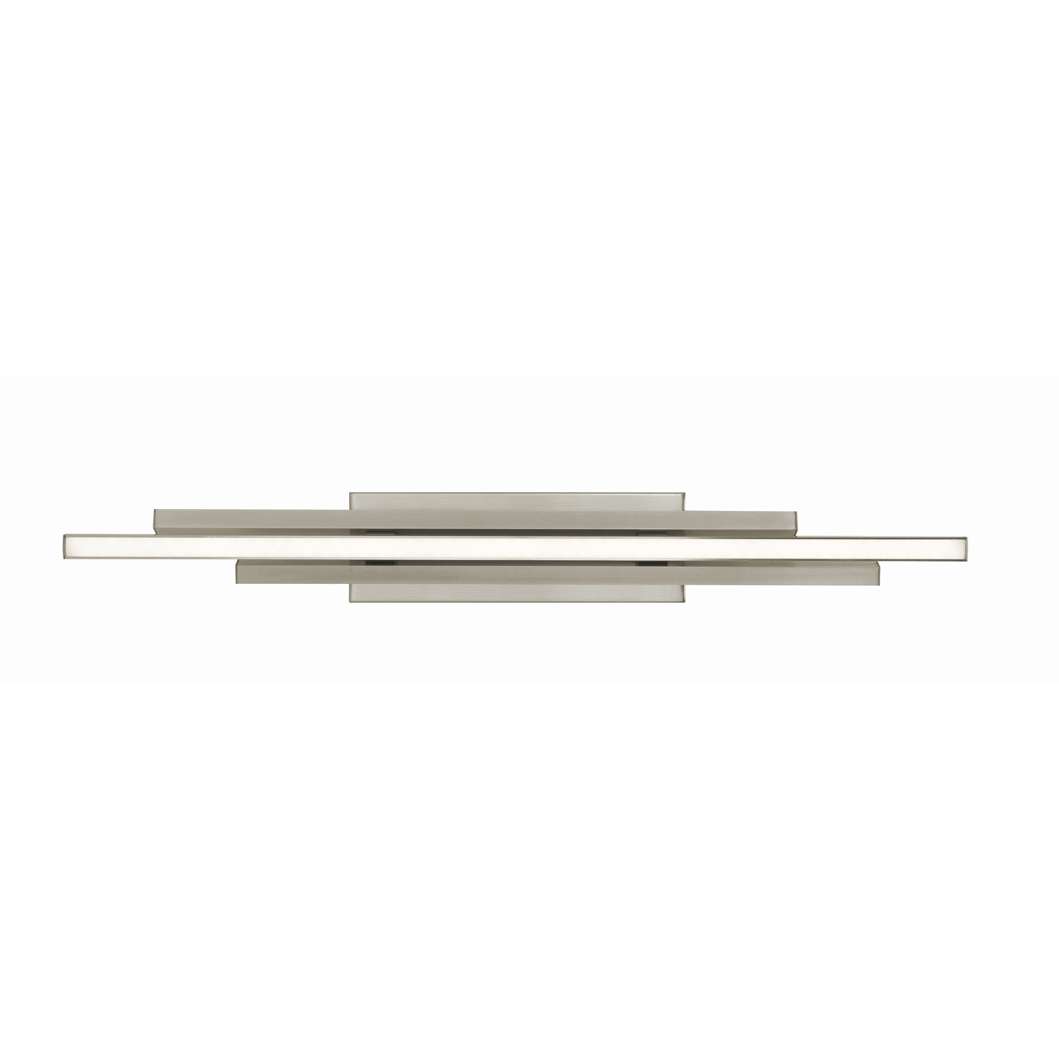 Indra 3 Light 36 inch Satin Nickel Bath Vanity Wall Light
