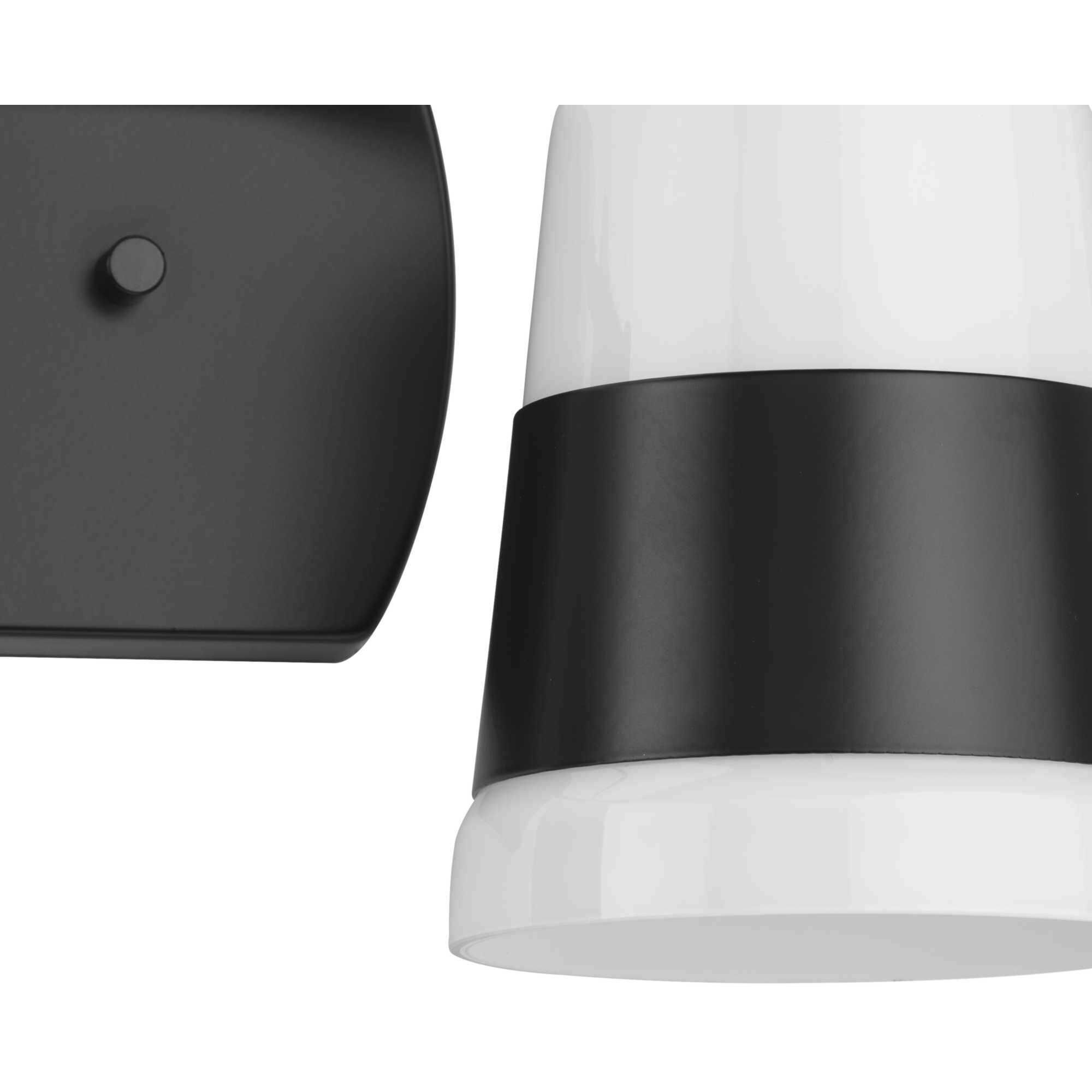 Haven 2 Light 16 inch Matte Black Bath Light Wall Light