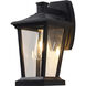 Canada 1 Light 12.8 inch Matte Black Outdoor Wall Sconce