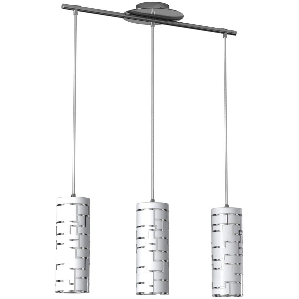 Bayman 3 Light 28.15 inch Chrome Island Trestle Light Ceiling Light