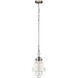 Gramercy 1 Light 10 inch Polished Nickel with Clear Mini Pendant Ceiling Light
