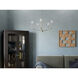 Madden 5 Light Brushed Nickel Chandelier Ceiling Light, 1 Tier Small