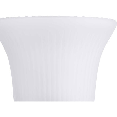 Fluted Glass 3 Light 16 inch Polished Chrome Bath Vanity Wall Light in Etched