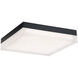 Matrix LED 12 inch Black Flush Mount Ceiling Light in 2700K, 12in.