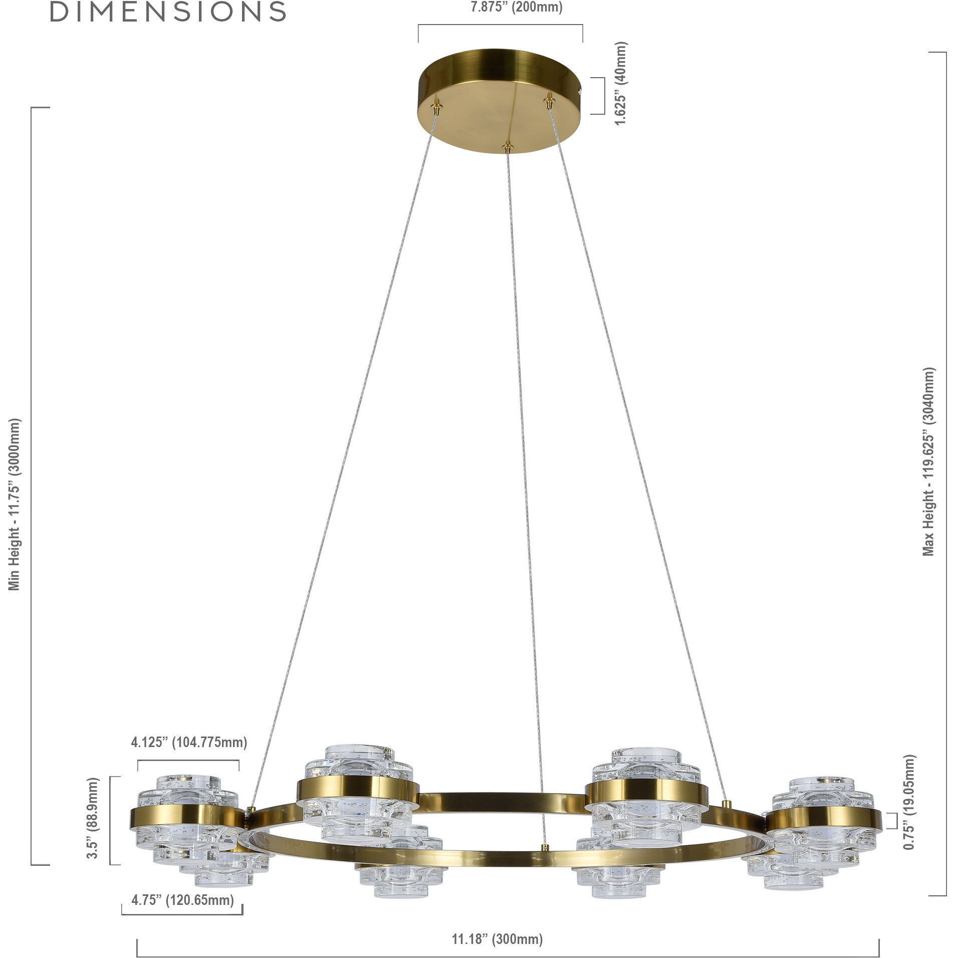 Milano Series 33.25 inch Antique Brass Chandelier Ceiling Light, Artisan Collection