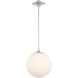 Orly 1 Light 14 inch Polished Nickel Pendant Ceiling Light