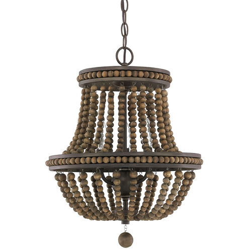Handley 3 Light 15.75 inch Tobacco Chandelier Ceiling Light