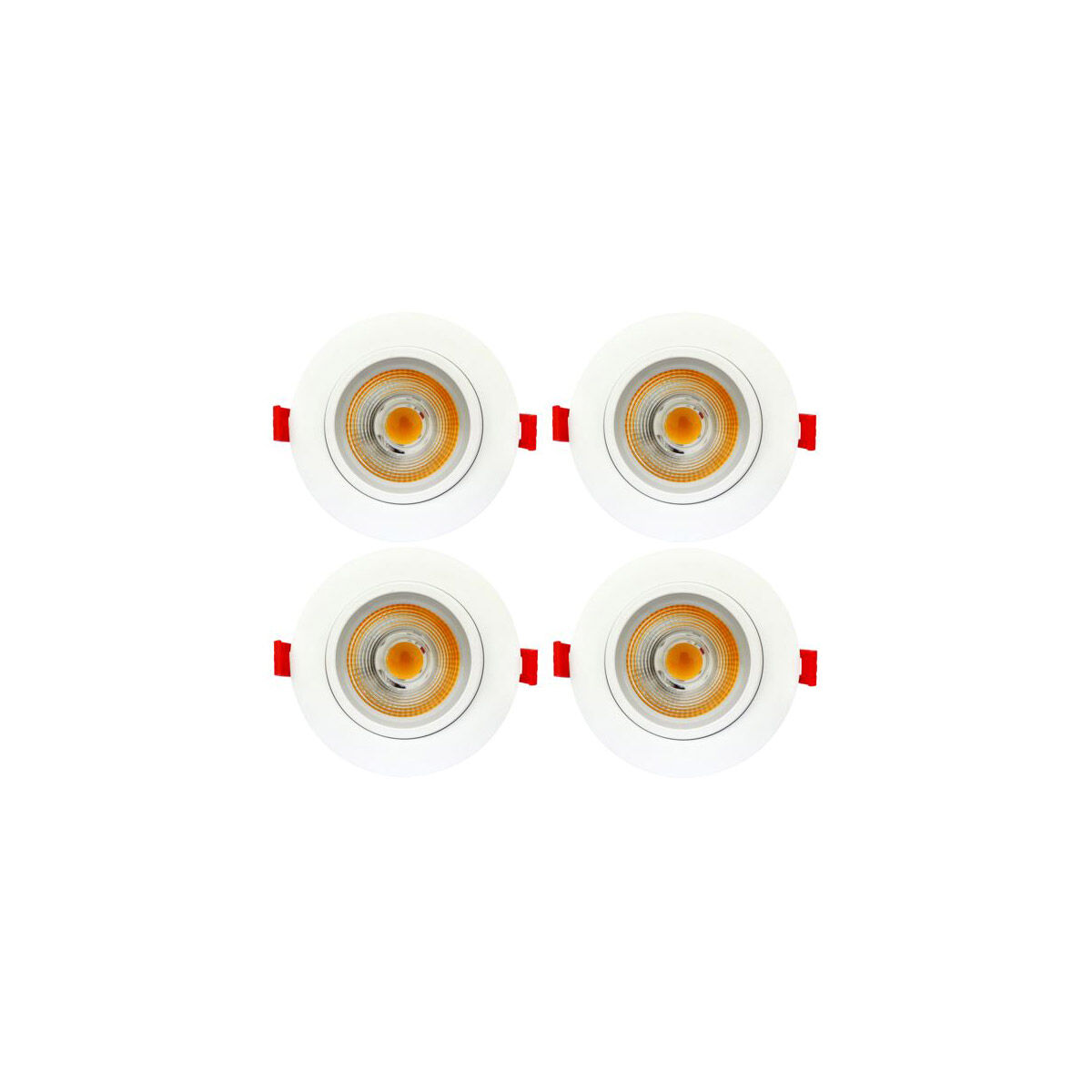 Signature Integrated LED White Recessed Slim Light, Pack of 4