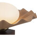 Furrow 9 inch 60 watt Peach Table Lamp Portable Light