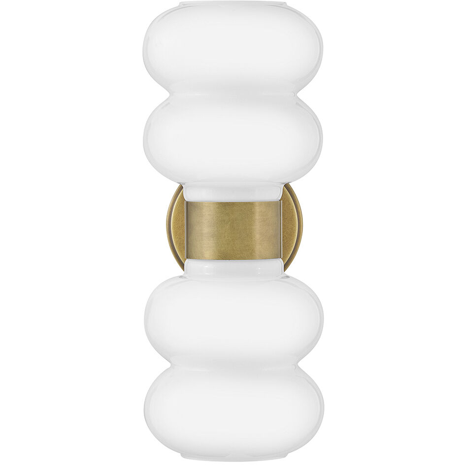 Nadia Sconce Wall Light in Lacquered Brass