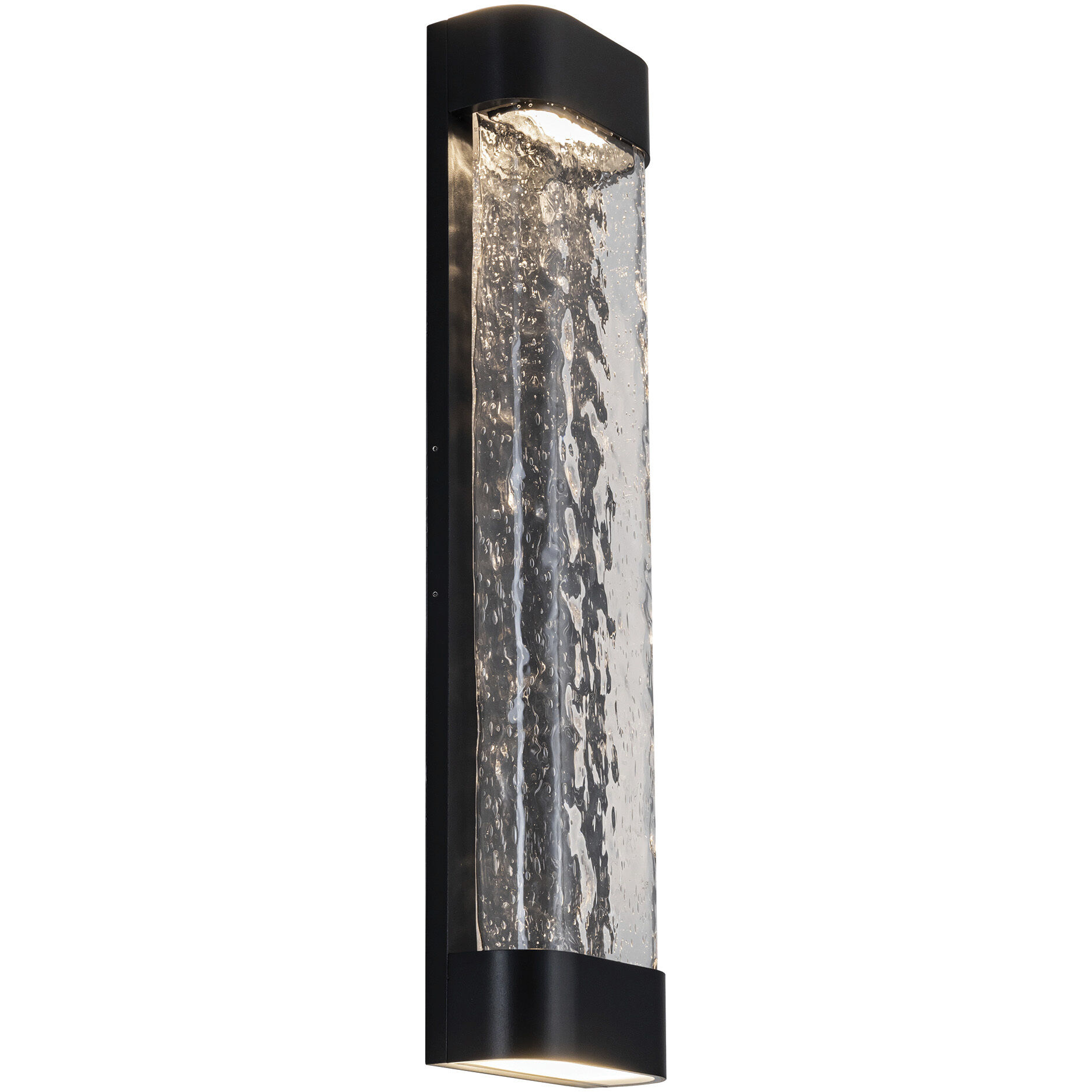 Moondew LED 24.13 inch Black Exterior Wall Sconce