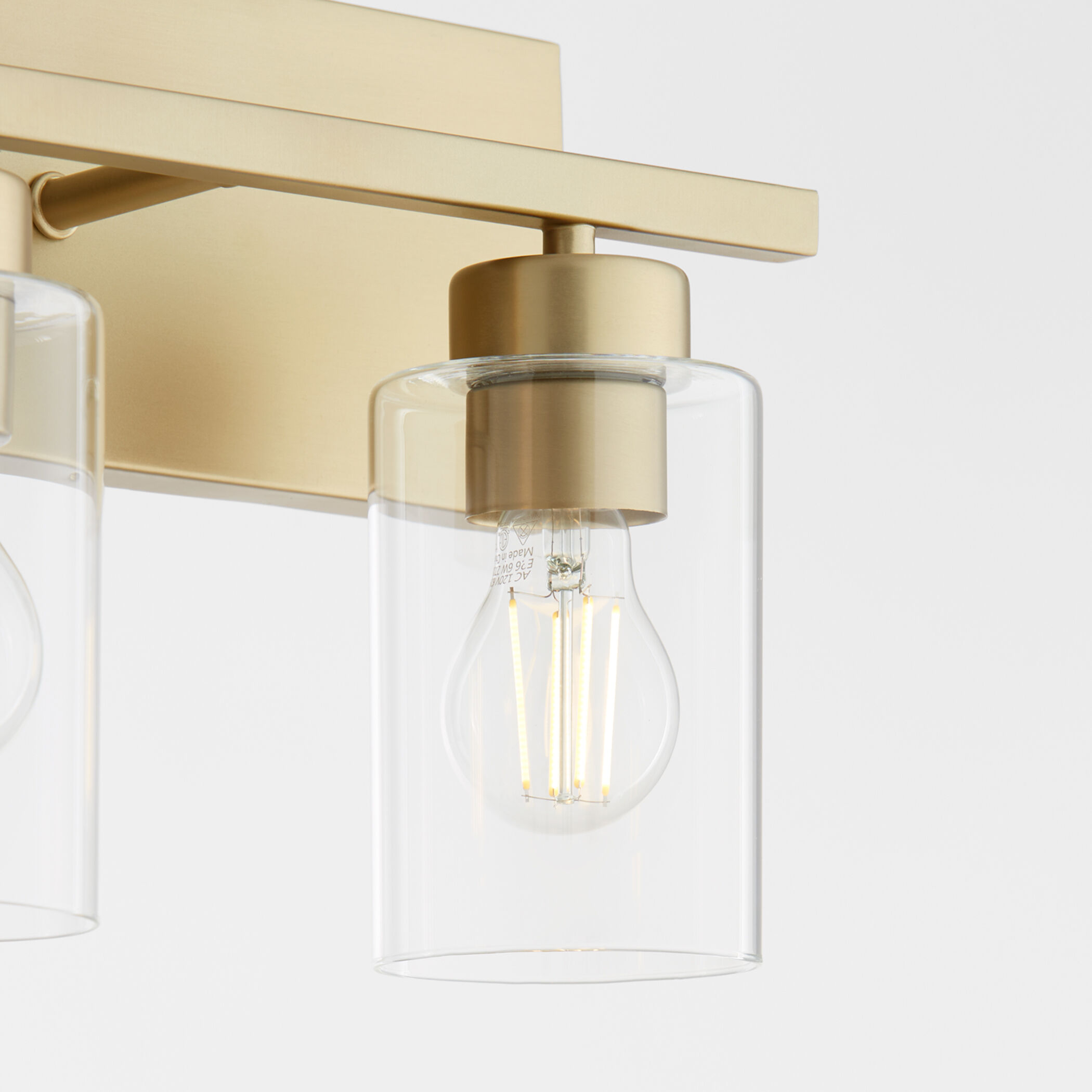 Carter 3 Light 22 inch Aged Brass Vanity Light Wall Light