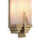 Harman Wall Lamp Wall Light in Antique Brass with Alabaster