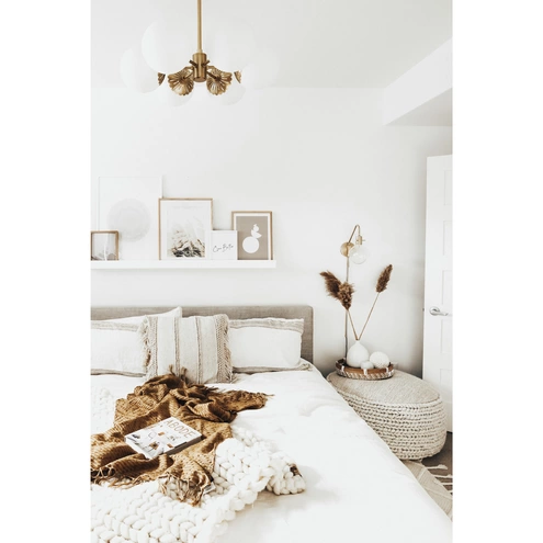 Mitzi H193806-AGB Paige 6 Light 26 inch Aged Brass Chandelier Ceiling Light