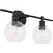 Collier 2 Light 19 inch Black Wall sconce Wall Light