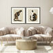 Animals Brown and Black and Multi and Neutral Framed Art