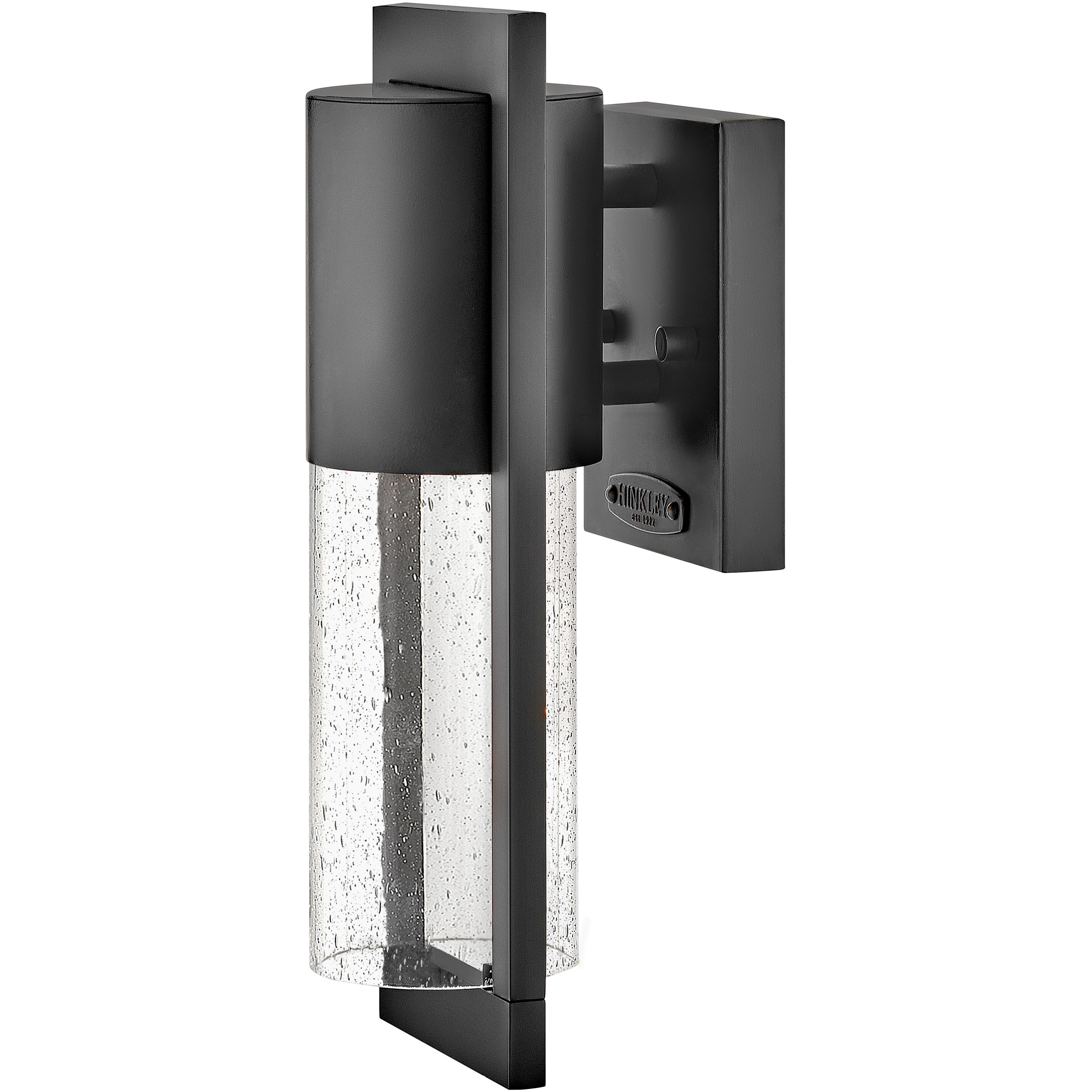 Shelter LED 12 inch Black Outdoor Wall Sconce