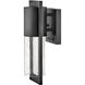 Shelter LED 12 inch Black Outdoor Wall Sconce