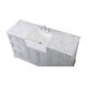 Franklin 60 X 22 X 35 inch Grey Bathroom Vanity Cabinet